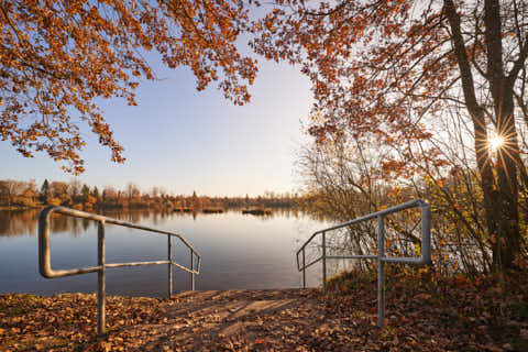 Gemeinde Kirchdorf Landkreis Rottal-Inn Waldsee Lago Herbst (Dirschl Johann) Deutschland PAN